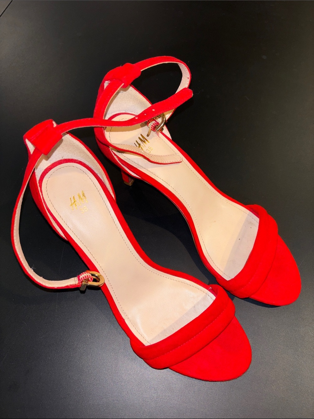 Red Strappy Heels size 7.5